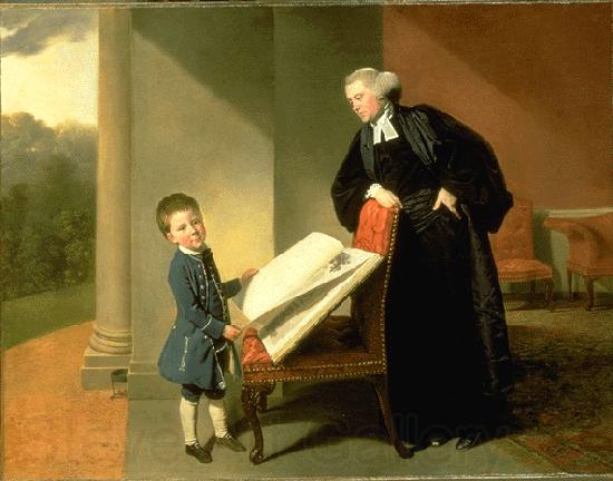 Johann Zoffany The Reverend Randall Burroughs and his son Ellis Germany oil painting art